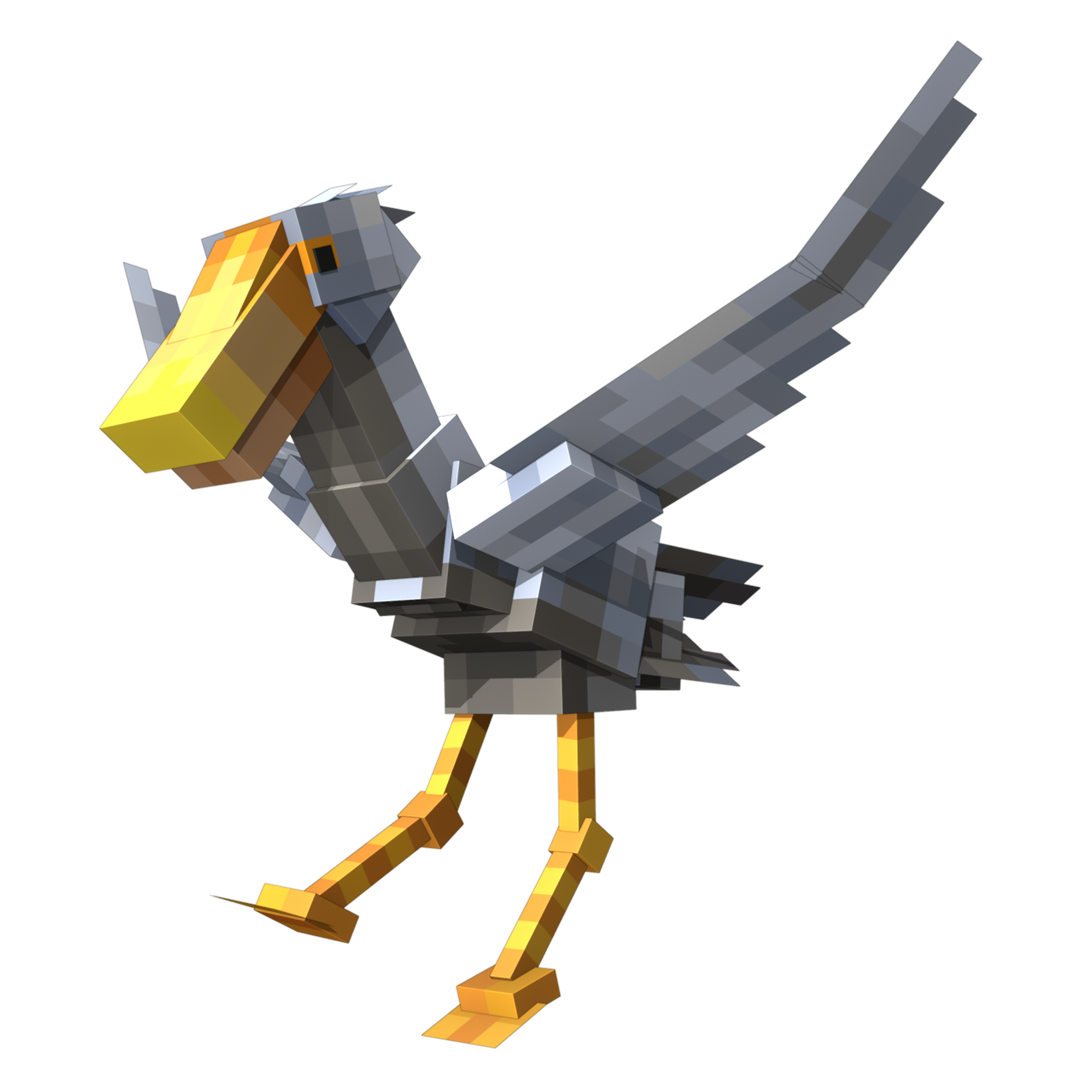 Minecraft Render of a bird