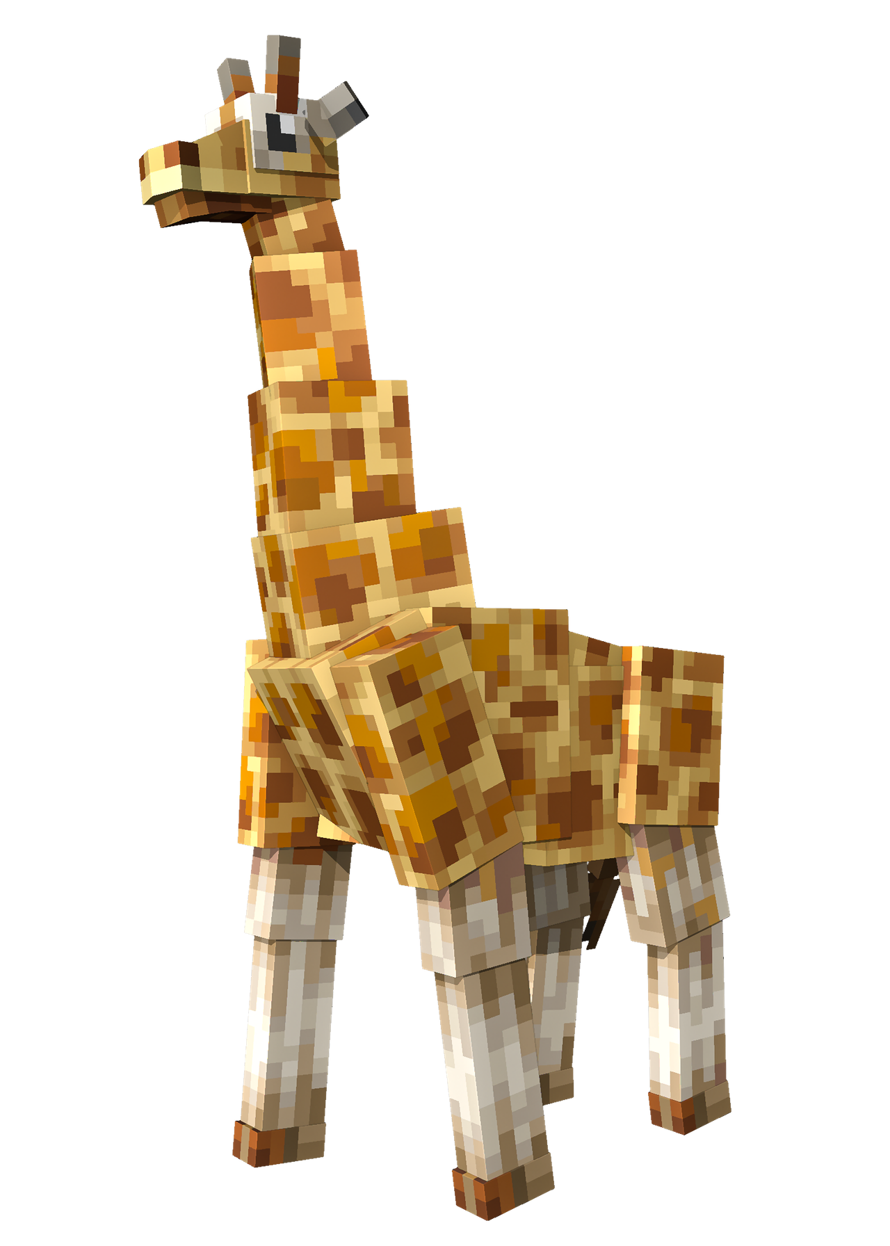 Minecraft Render of a giraffe